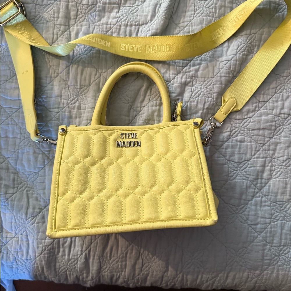 Steve Madden Lemon Quilted Handbag